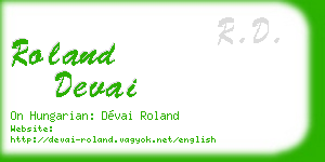 roland devai business card